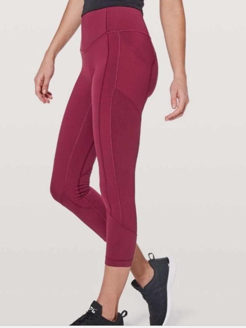 Lululemon All The Right Places Crop II *23" Ruby Wine Size 4